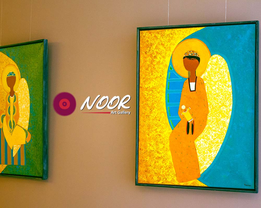 Beautiful exposition of paintings of tajik artists at Noor Art Gallery