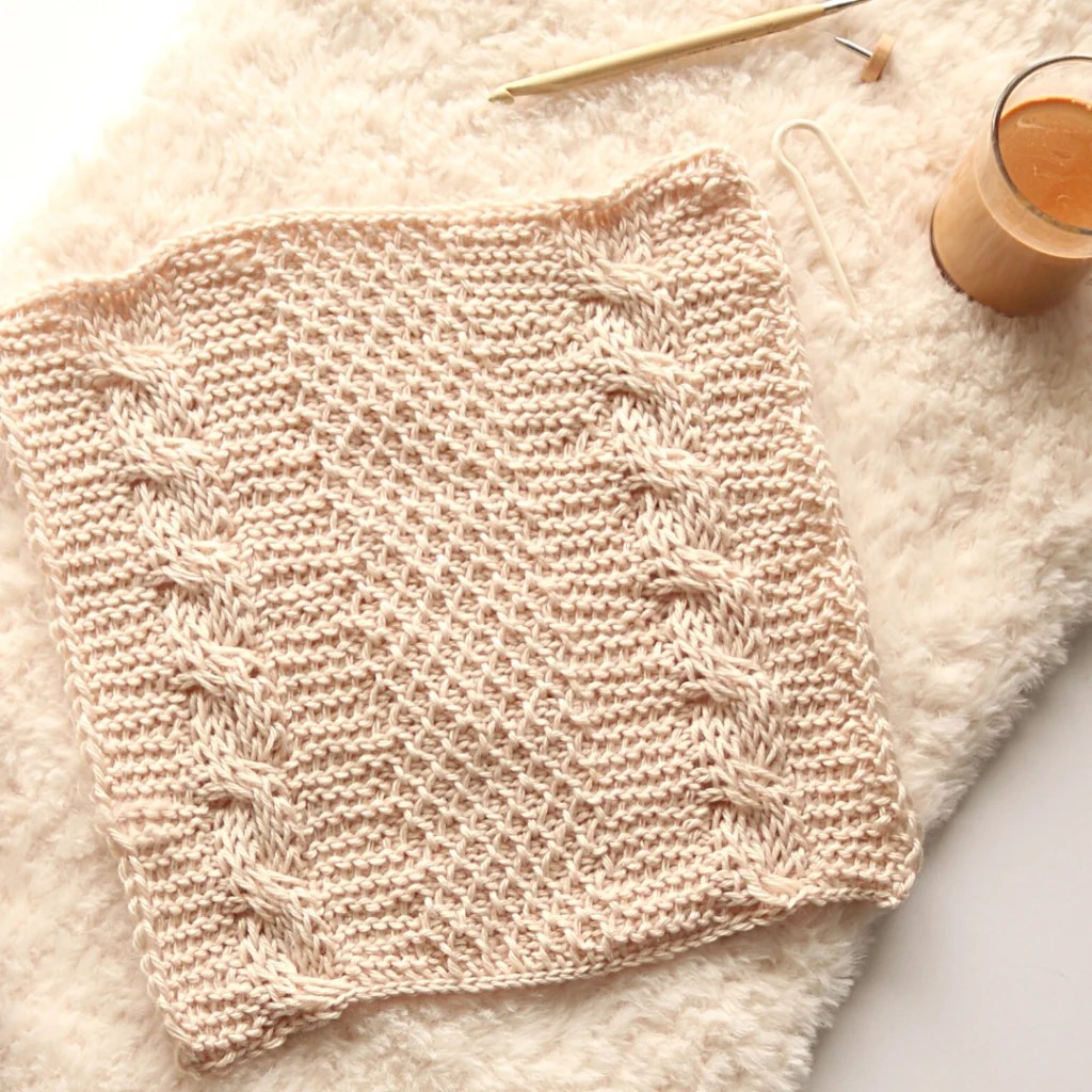 Crochet Cable Square Pattern Free Tunisian Crochet Pattern Noor's Knits