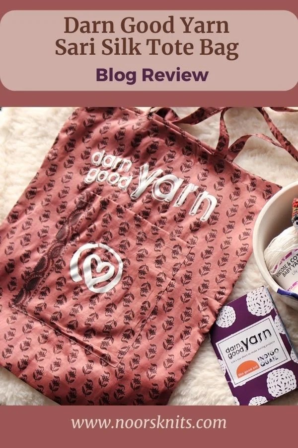 Yarn Project Bag Review Darn Good Yarn Sari Silk Tote Noor's Knits