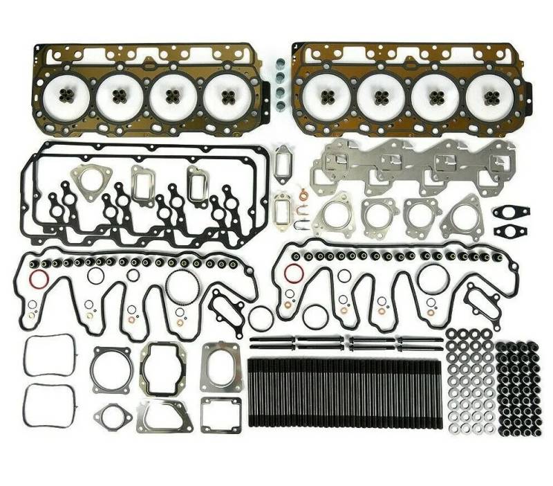 TrackTech Complete Top End Cylinder Head Gasket / Studs Service Kit For 07.510 Duramax LMM