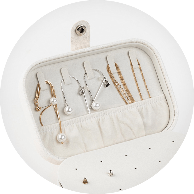 Nordace Double Layer Compact Travel Jewelry Box