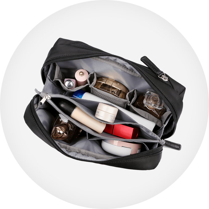 Nordace Packuum Set Bundle 2X Packing Cubes & 1X Wash Pouch