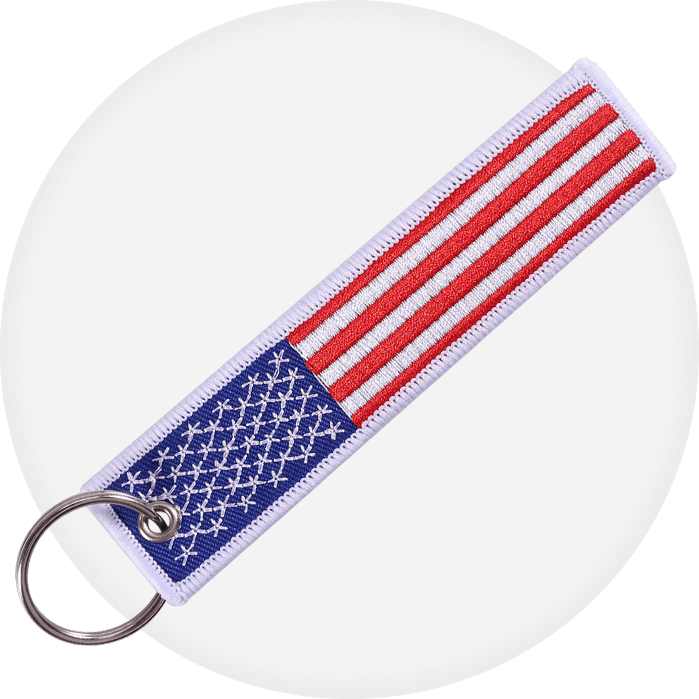 Nordace America Flag Keychain