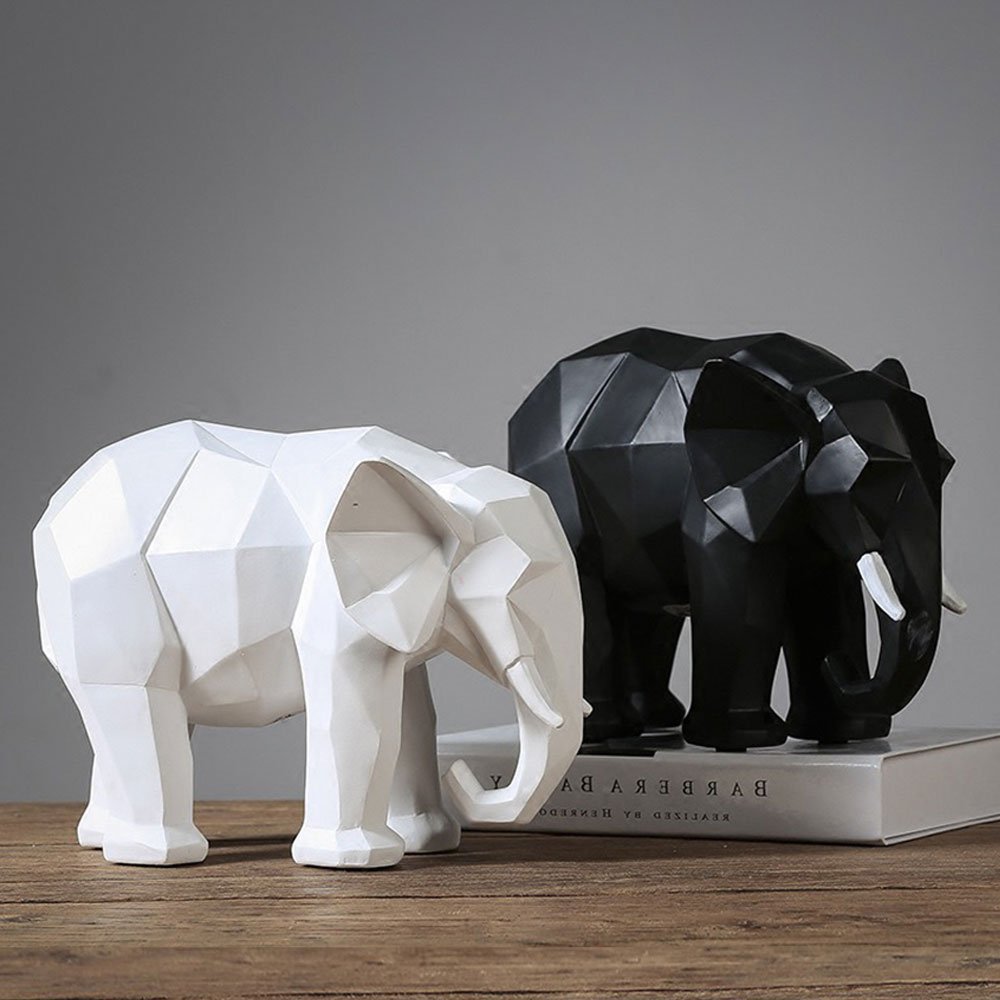Scandinavian Elephant Sculpture Nordic Style Decor