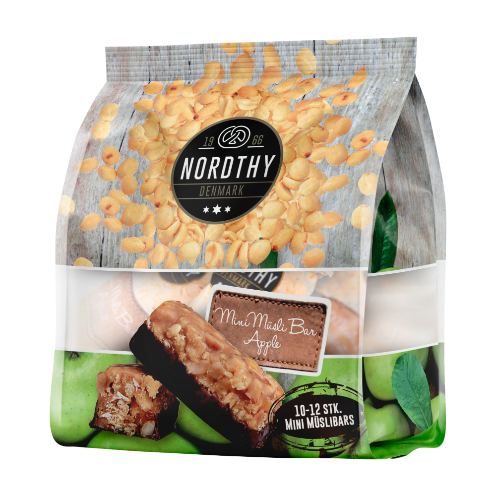 Mini Müsli Bar Apple 1012 pcs. 175g. Nordthy