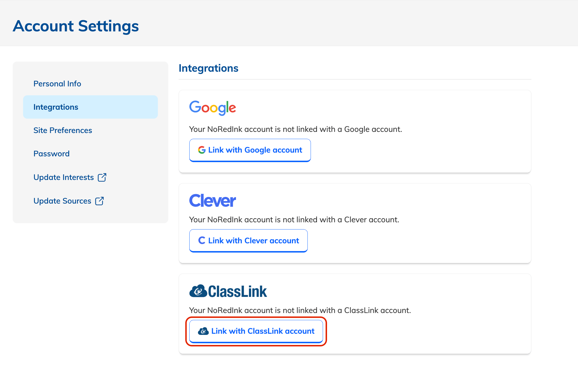 Join a ClassLinkSynced Class NoRedInk Help Center