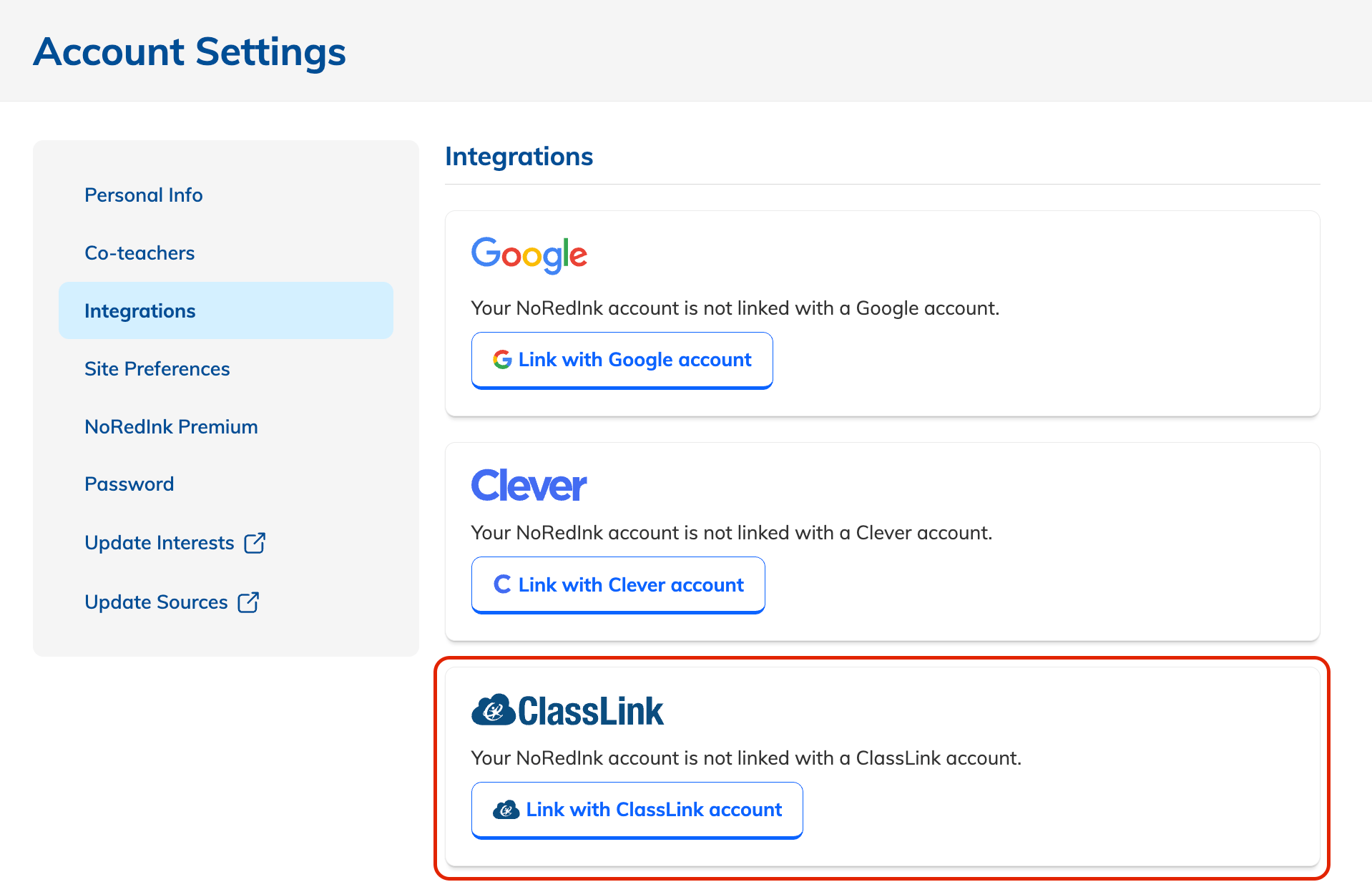 How to Roster Classes and Students with ClassLink NoRedInk Help Center