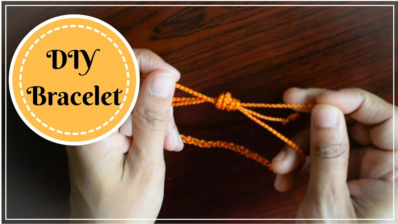 DIY Easy Friendship Band Adjustable Braided Bracelet How to make