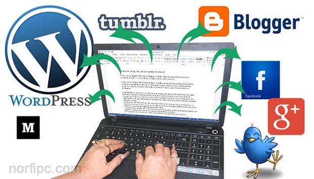 Publicar en un blog, sitio web o en servicios de