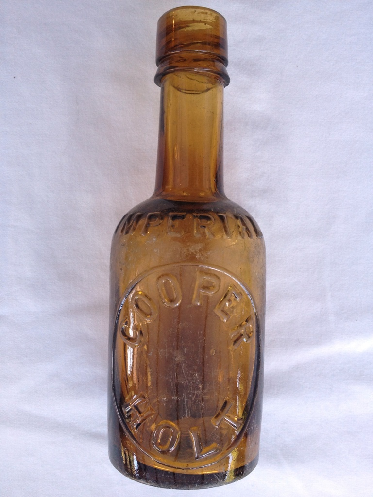 Imperial Half Pint Beer Embossed "Cooper Holt"