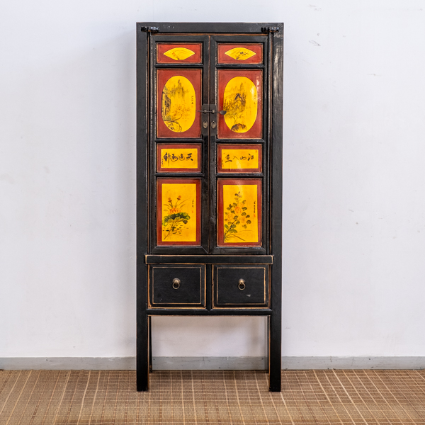 NARROW LINEN BLACK LACQUER Norick Interiors