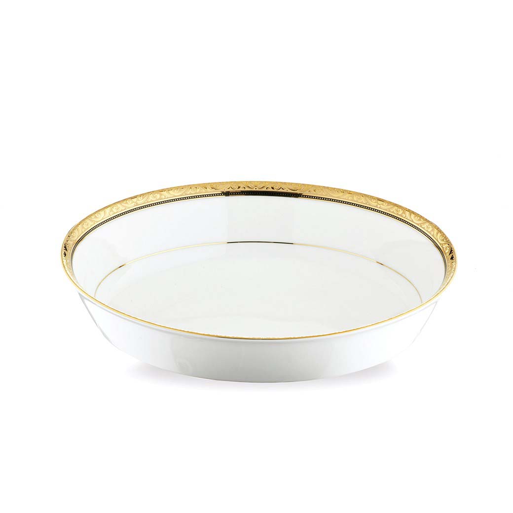 Noritake Formal Dinnerware Regent Gold Oval Serving Bowl