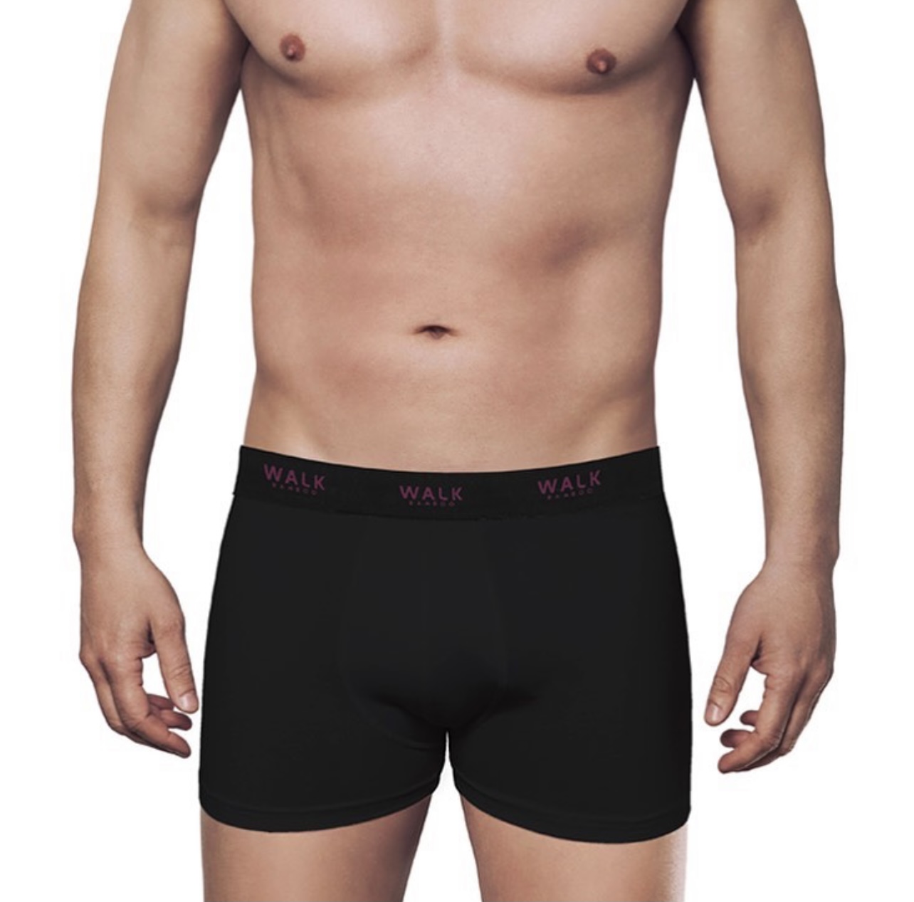 Mens Bamboo Boxer Black Norman & Wallace