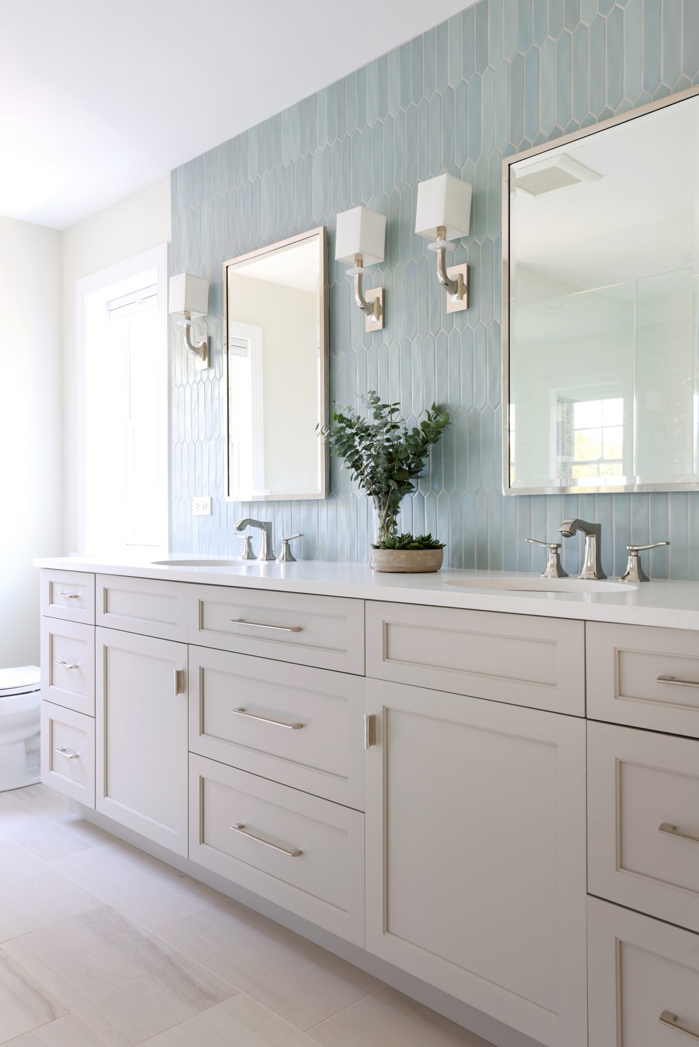 Primary Bath Addition is a Serene Blue Dream Normandy Remodeling