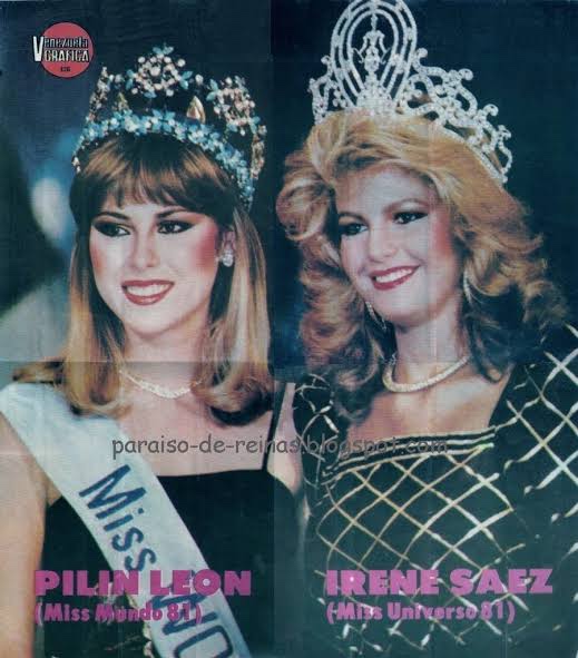 1981 The Year Venezuela won both Miss Universe and Miss World