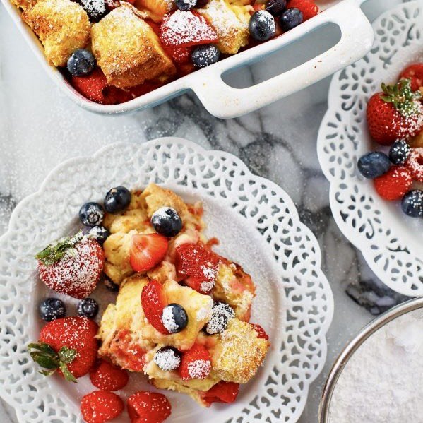 Overnight Brioche French Toast with Fresh Berries Norman's Farm Market