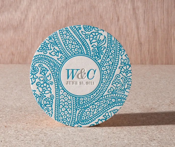 Letterpress Coasters Custom Printing Norman's Printery