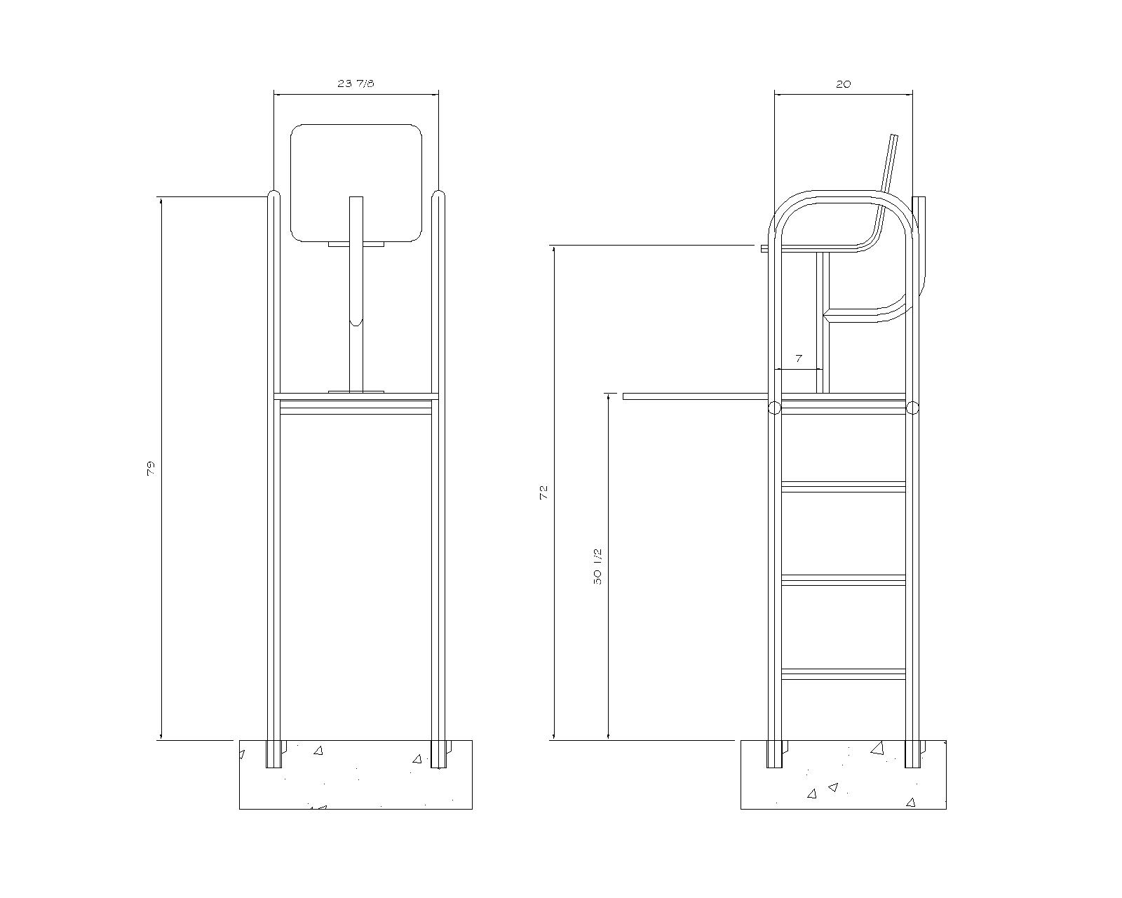 Commercial Lifeguard Stand — Northern Stainless & Rail Products