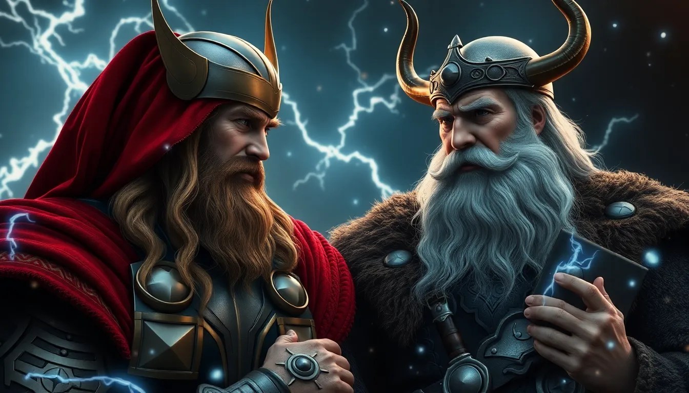 The Relationship Between Thor and Odin God of Thunder and AllFather(04)