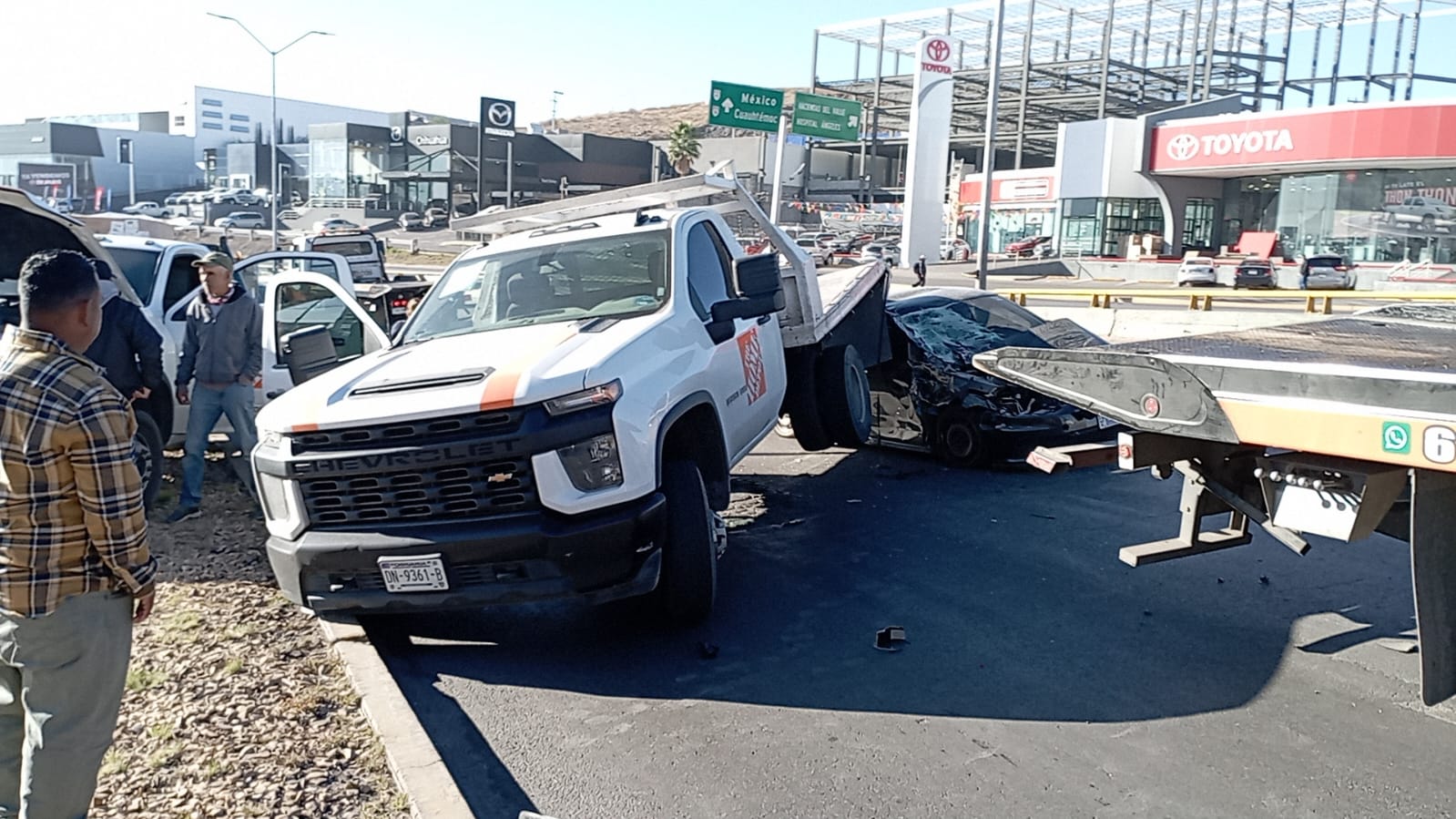 Descuido causa choque Norte De Chihuahua