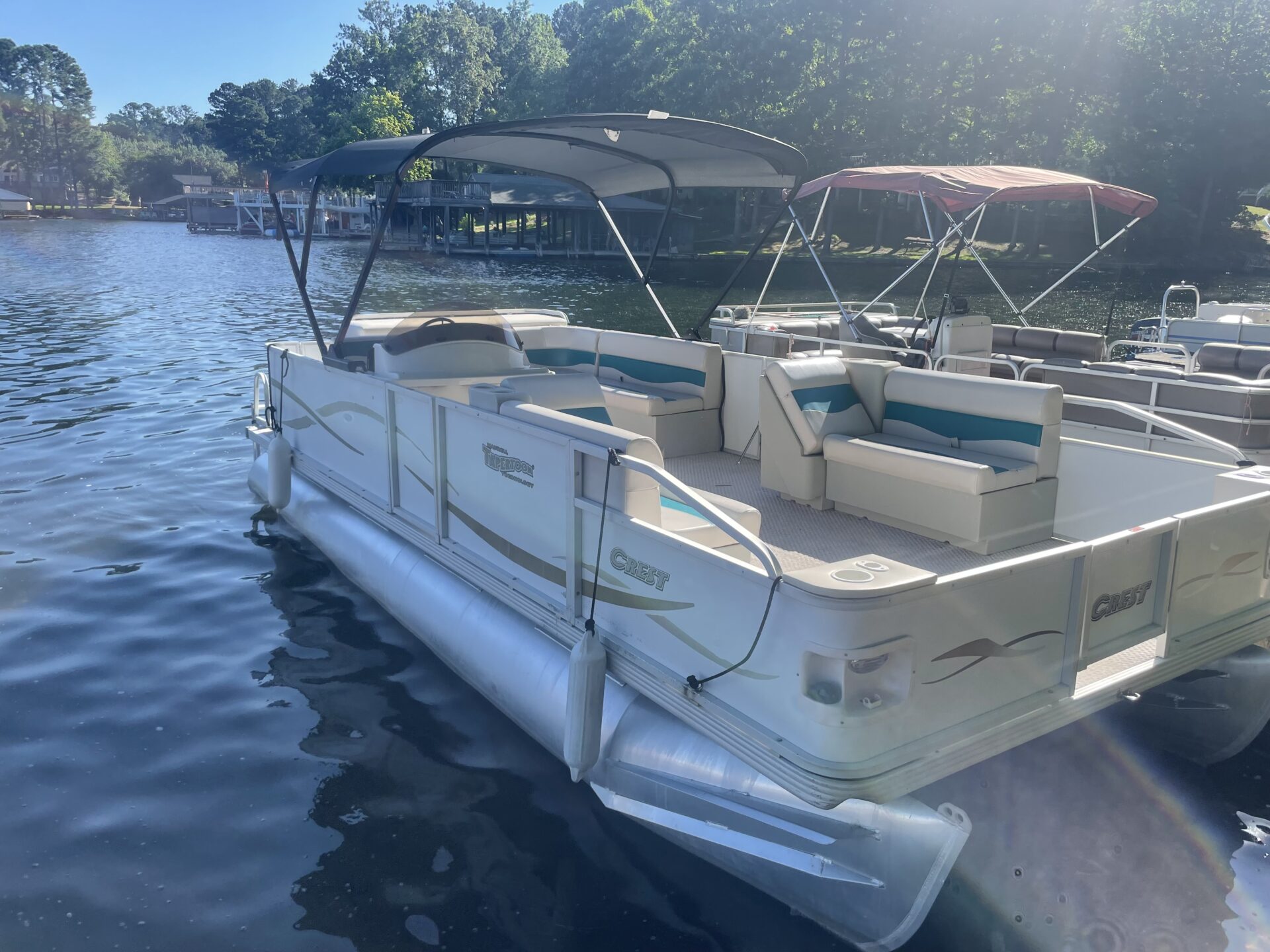 22′ CREST 90HP PONTOON MULTI DAY RENTAL Lake Gaston Northampton Marine