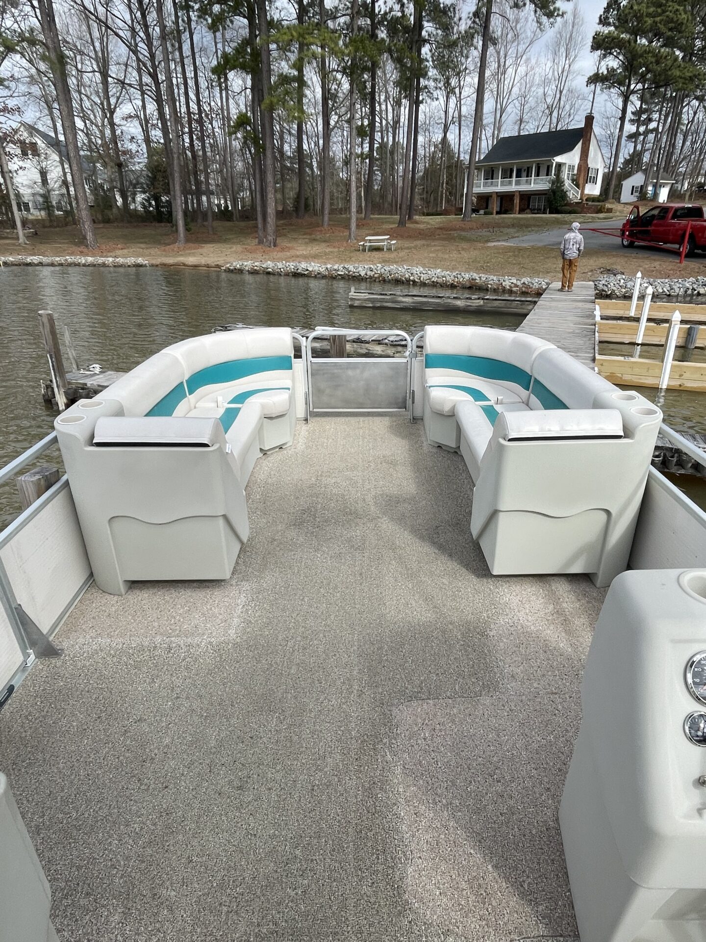 25′ PREMIER 60HP PONTOON DAILY BOAT RENTAL Lake Gaston Northampton Marine