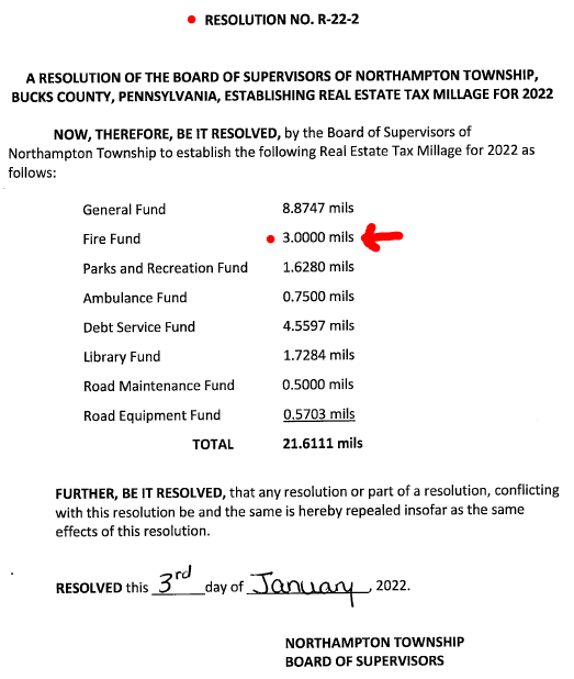 Northampton Township Tax Collector Vincent Deon