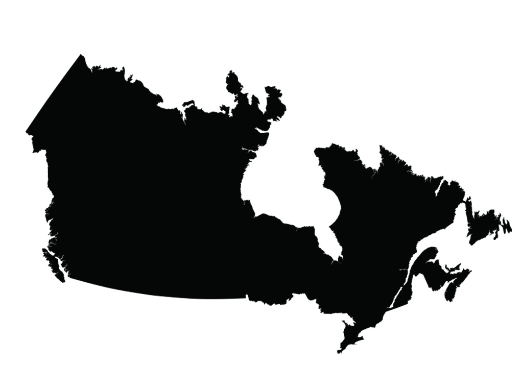 Canada Map Northbound Elements