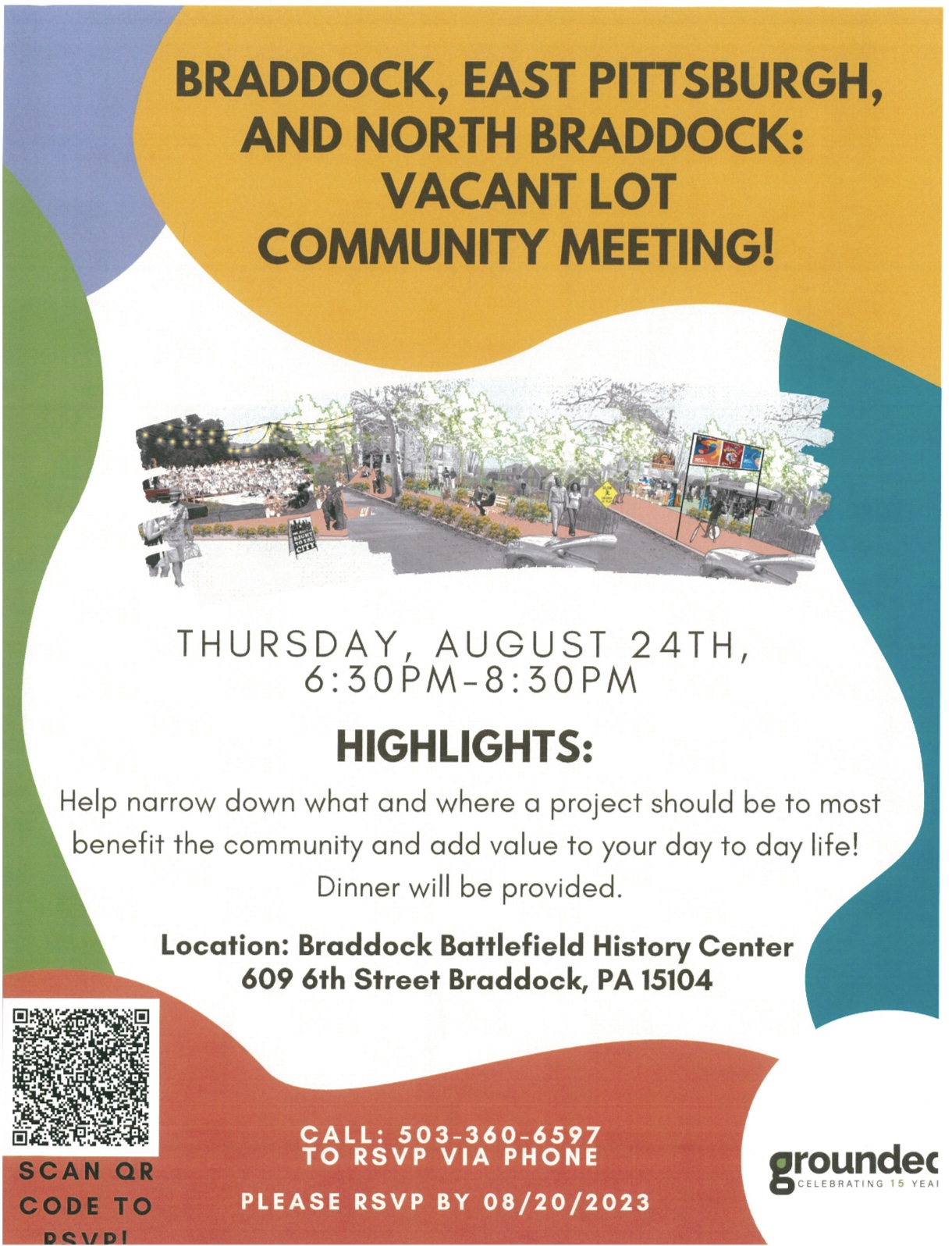 Expired Vacant Lot Community Meeting 8.24.23 North Braddock Borough