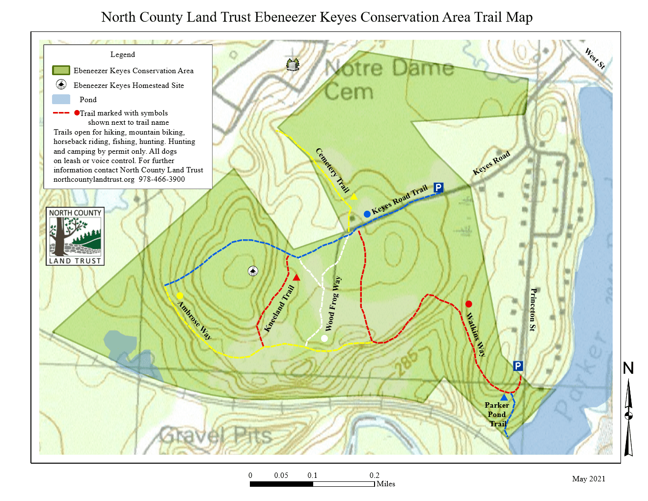 Ebenezer Keyes Conservation Area, Gardner, MA North County Land Trust