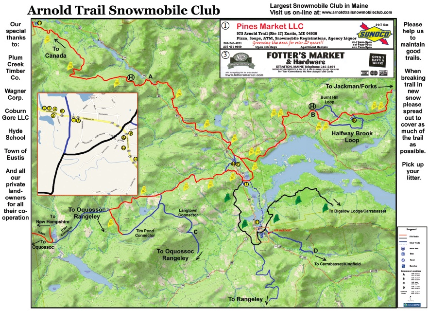Arnold Trail Snowmobile Club Northeast Snow