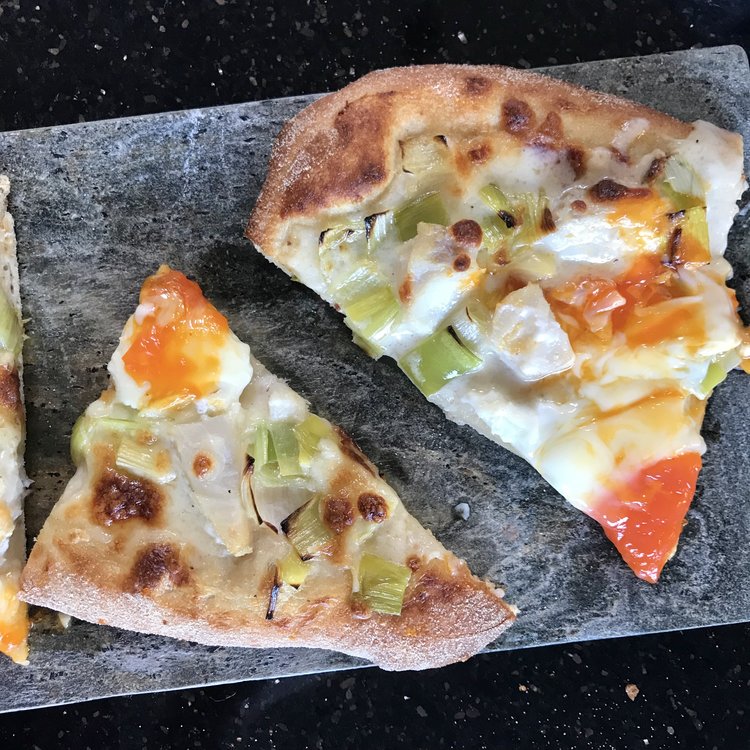 Smoked Haddock & Egg Pizza • The Northern Dough Co