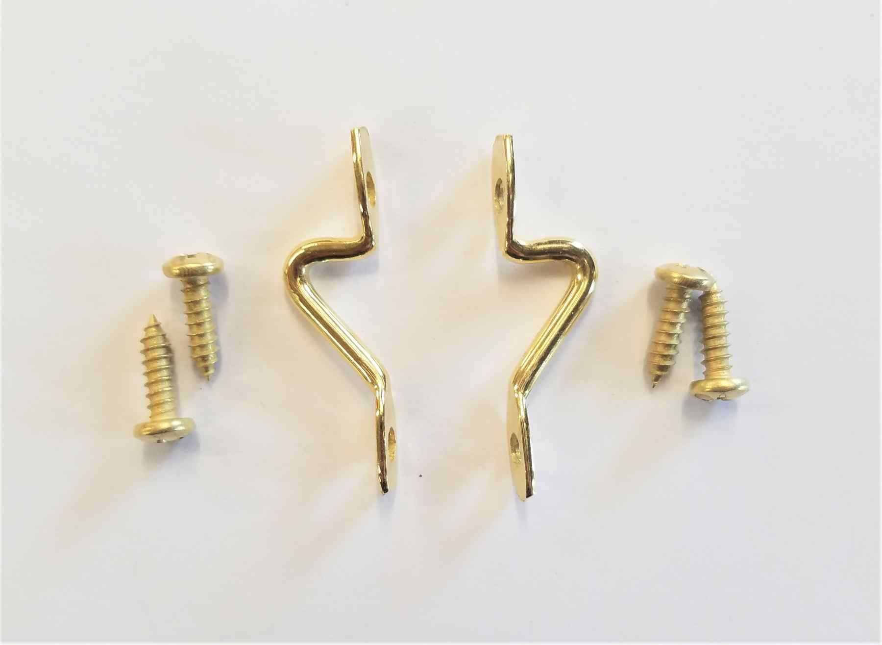 Side Mount Chain Hooks Brass Northern Hardwood Frames