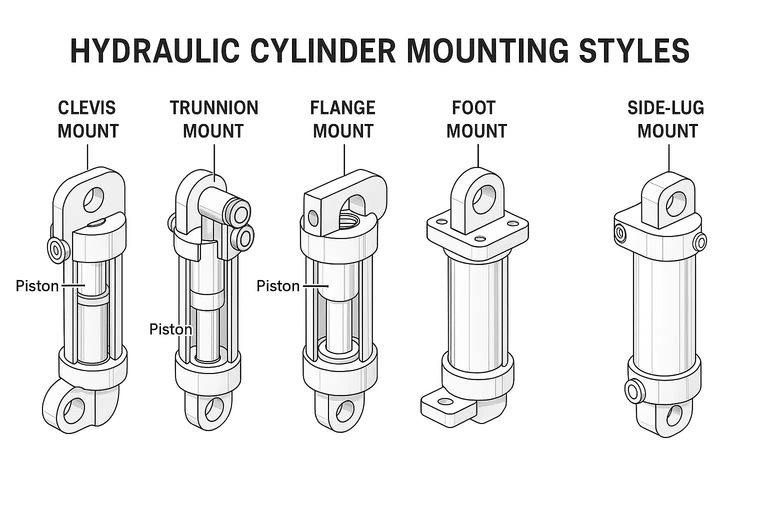 Hydraulic Cylinder Mounting Styles Choose the Best Fit Northern