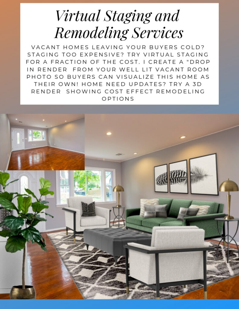 Virtual Home Staging for Realtors and New Home Buyers by
