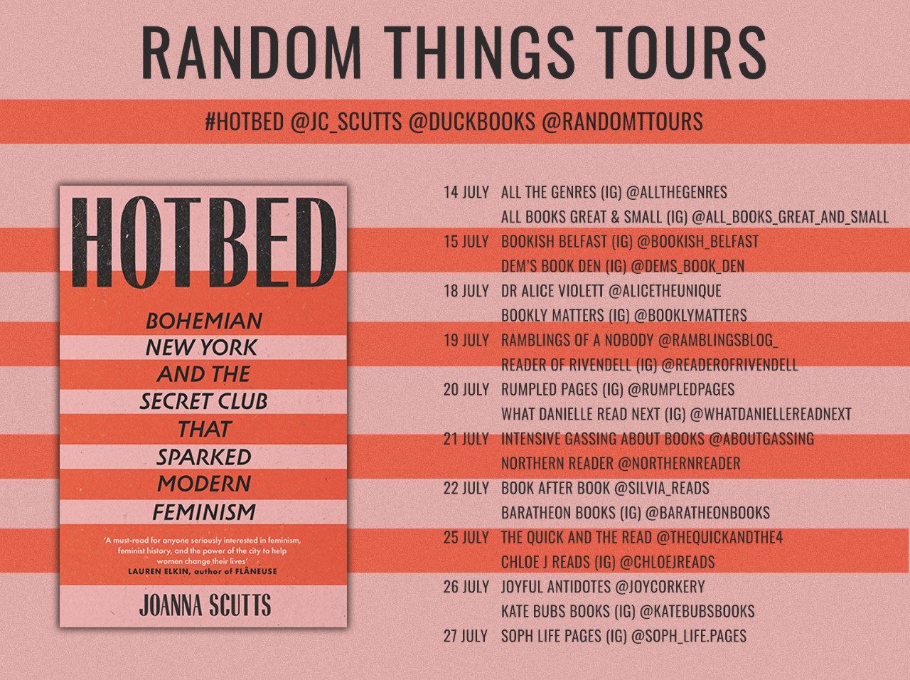 Hotbed by Joanna Scutts a book of the Secret Club that sparked Modern