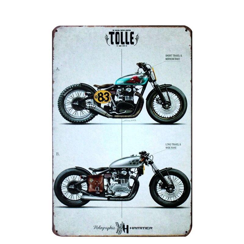 Rustic Metal Motorcycle Signs Northern Thunder Motorcycles