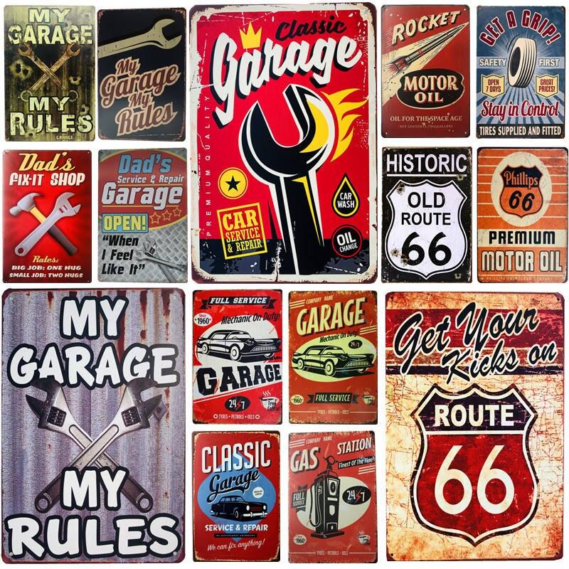 Rustic Metal Garage Signs Northern Thunder Motorcycles