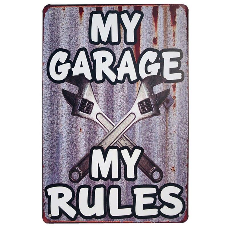 Rustic Metal Garage Signs Northern Thunder Motorcycles