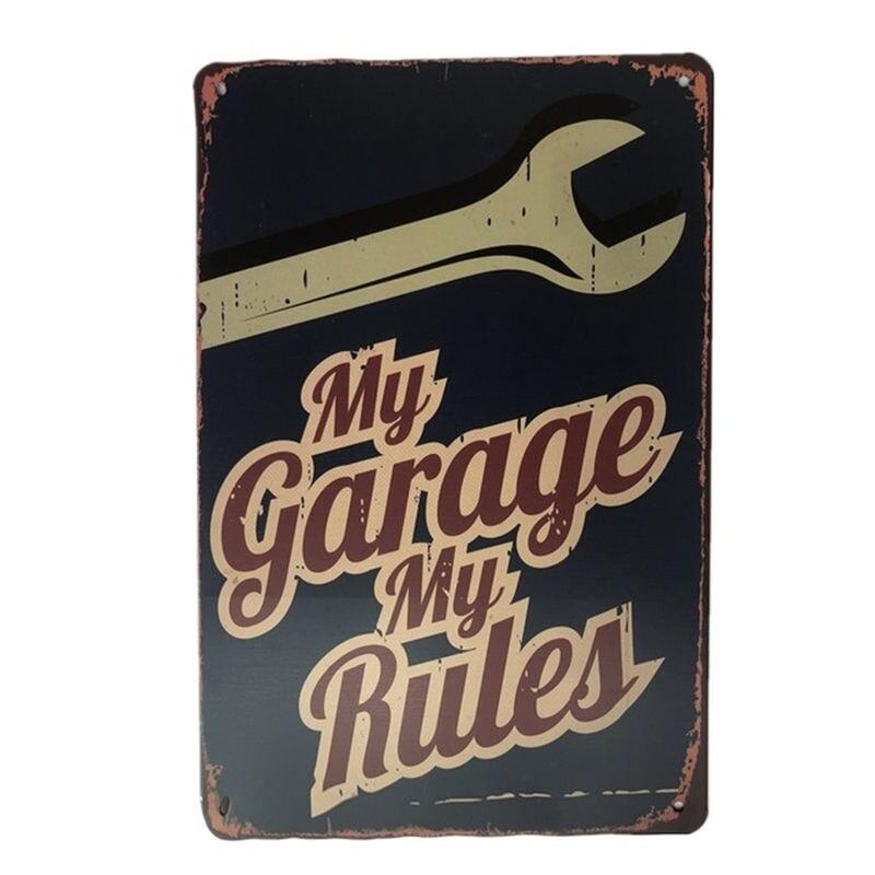 Rustic Metal Garage Signs Northern Thunder Motorcycles