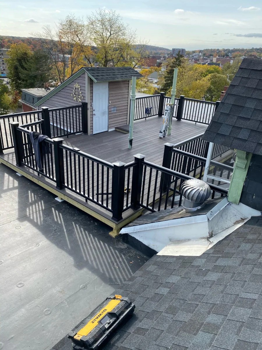 Commercial Roof Deck Remodel in Haverhill, MA. Northfield Handyman