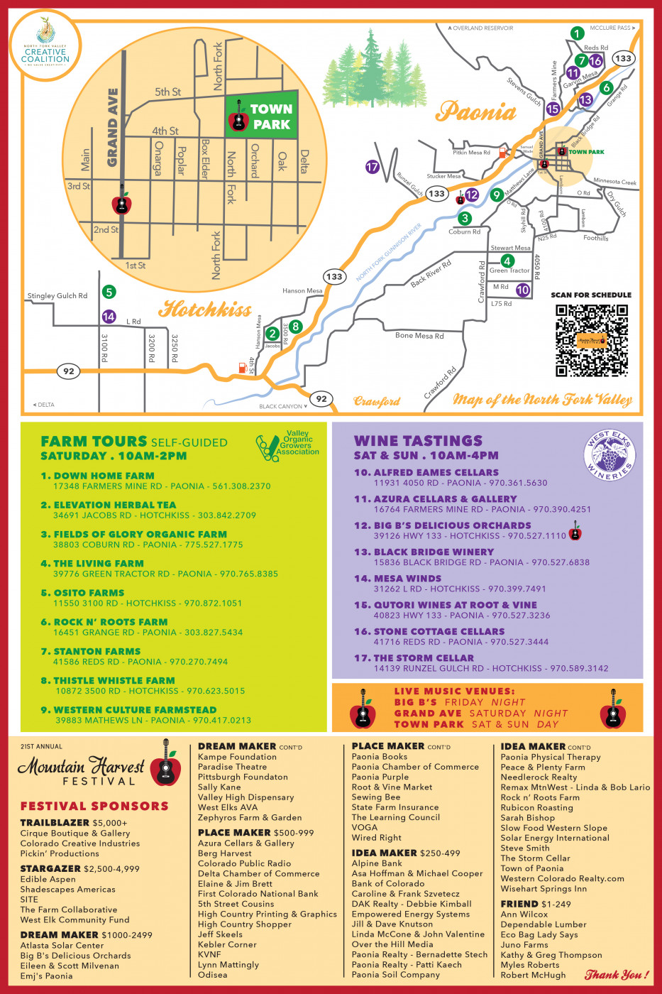 21st Annual Mountain Harvest Festival Paonia North Fork Valley