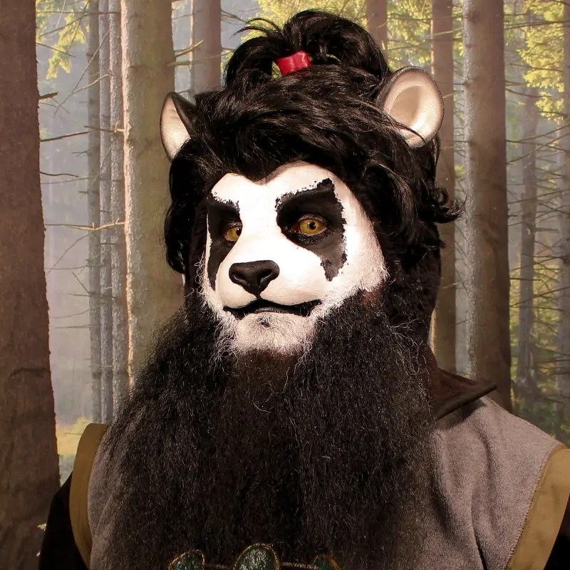 Panda Nose latex prosthetic for special effects makeup