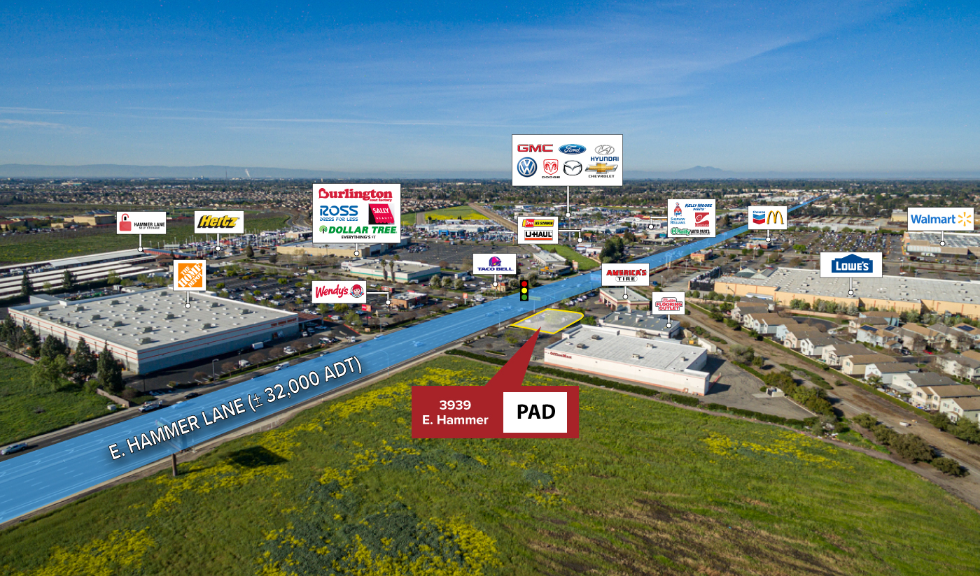 Land/Retail Pad Development Site in Stockton NAI Northgate Commercial