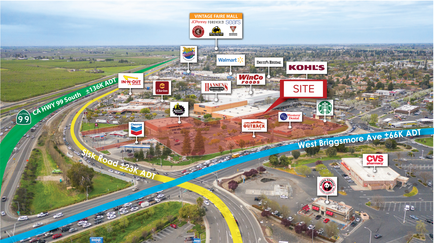 Town & Country Square 2045 Briggsmore Avenue, Modesto, CA in Modesto