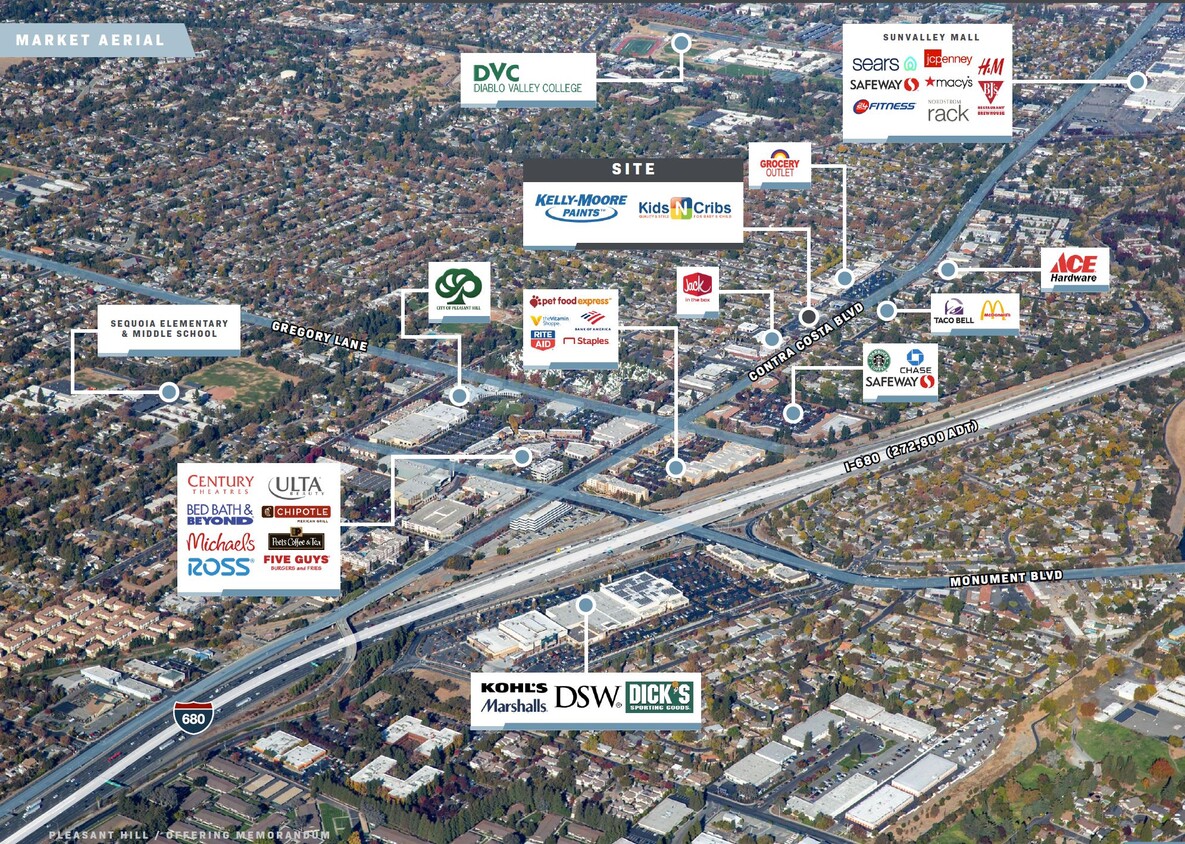 Storefront Retail 1725 Contra Costa Blvd, Pleasant Hill in Pleasant