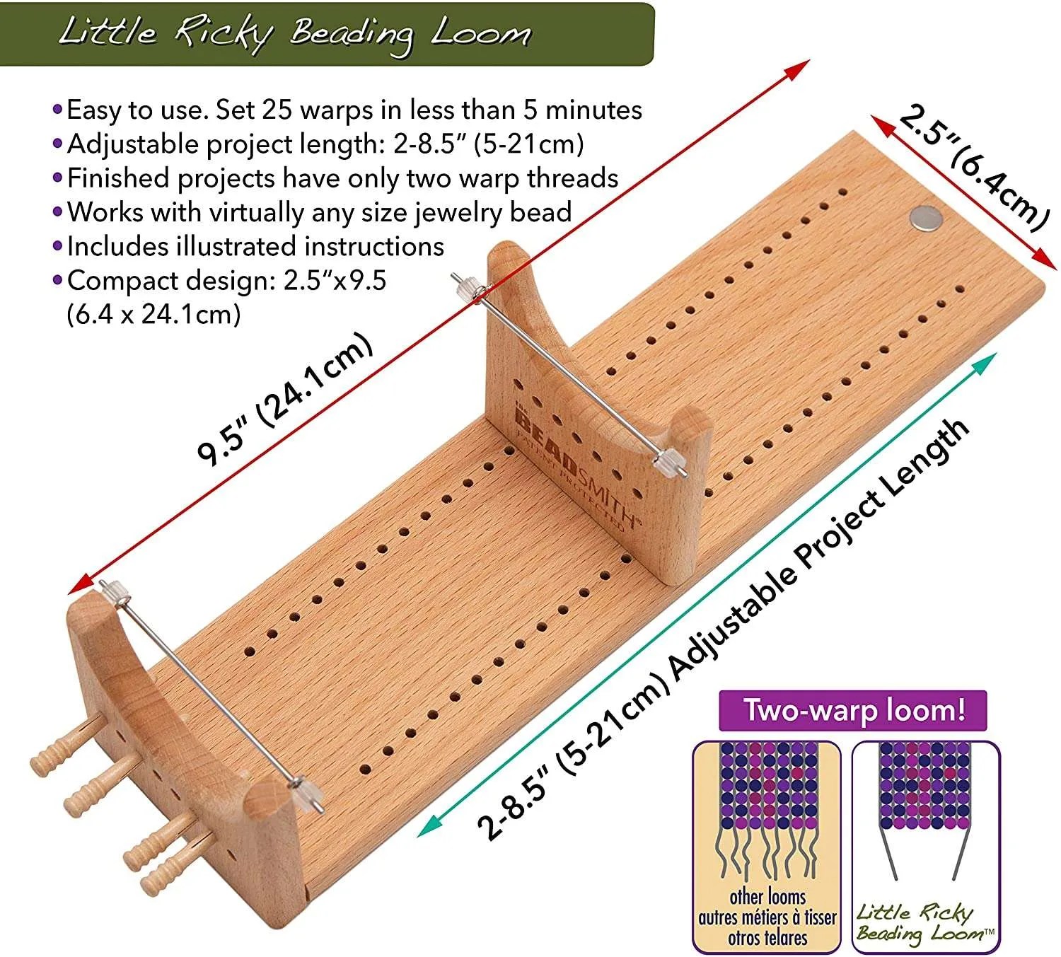Little Ricky Beading Loom Small Beading Loom