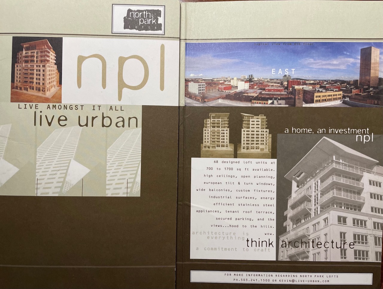 Sales packet North Park Lofts