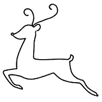 Reindeer Template - 24 Free Reindeer Outlines, Crafts