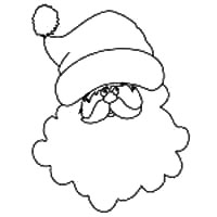 Santa Template - 45 Whimsical Free Santa Outlines, Printable